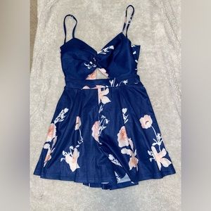 Blue Floral romper.
